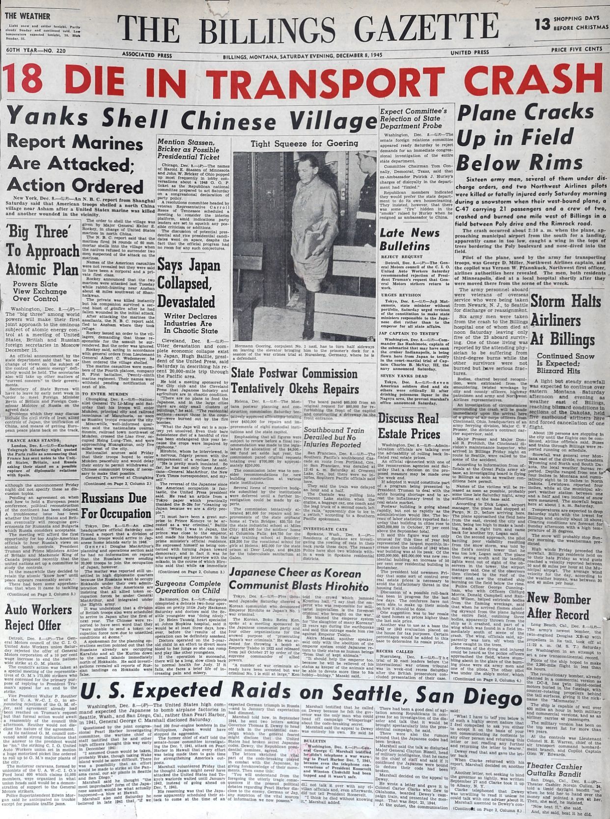 Crash front page